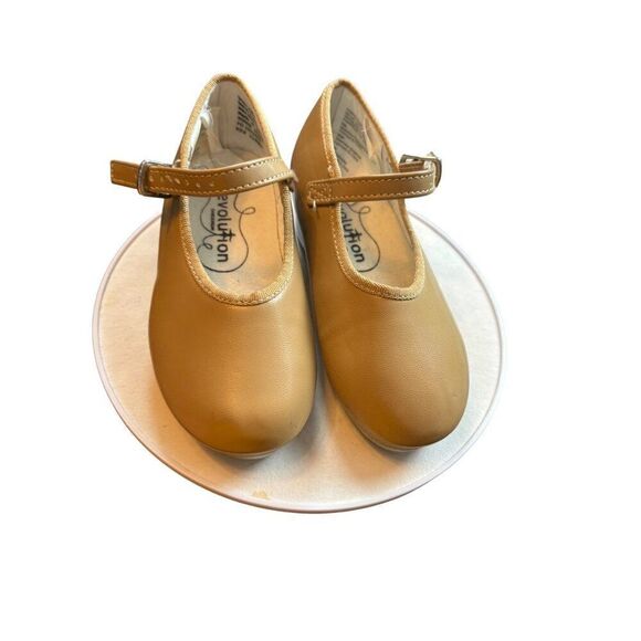 Revolution Children's Tap Shoes Style #826 Size 11 Tan - Picture 4 of 11